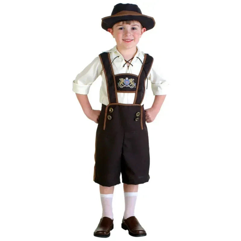 BavariaKids – Kinder Trachten-Set mit Lederhosen & Hut – Für Oktoberfest