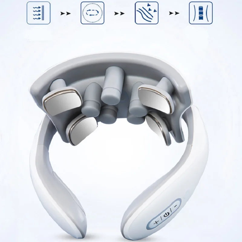 Tragbares Nackenmassagegerät mit Wärme und Vibration für Entspannung 1