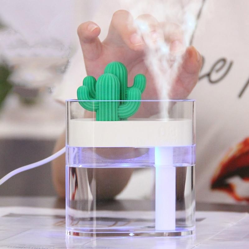 Cactiva – Ultralyduftdiffuser kaktus med LED-lys 160 ml