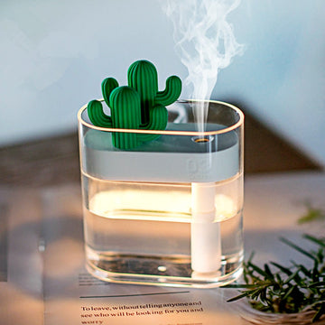 Cactiva – Ultralyduftdiffuser kaktus med LED-lys 160 ml