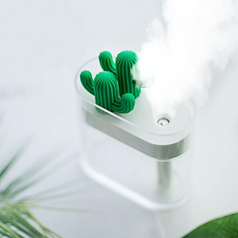 Cactiva – Ultralyduftdiffuser kaktus med LED-lys 160 ml