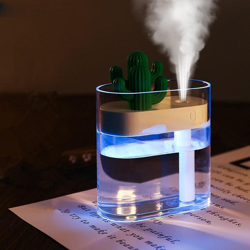 Cactiva – Ultralyduftdiffuser kaktus med LED-lys 160 ml