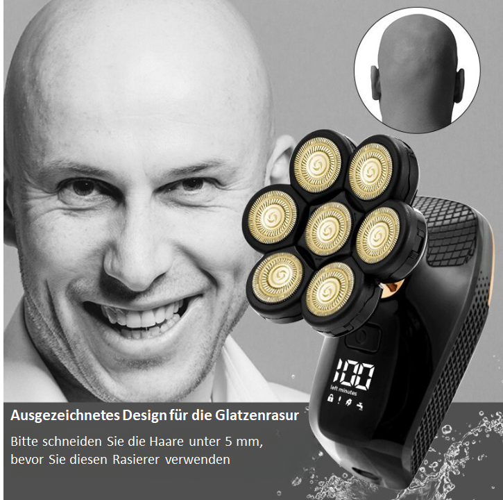 Mauro 6in1 Rasiermesser für Männer - Komfort, Präzision und Stil