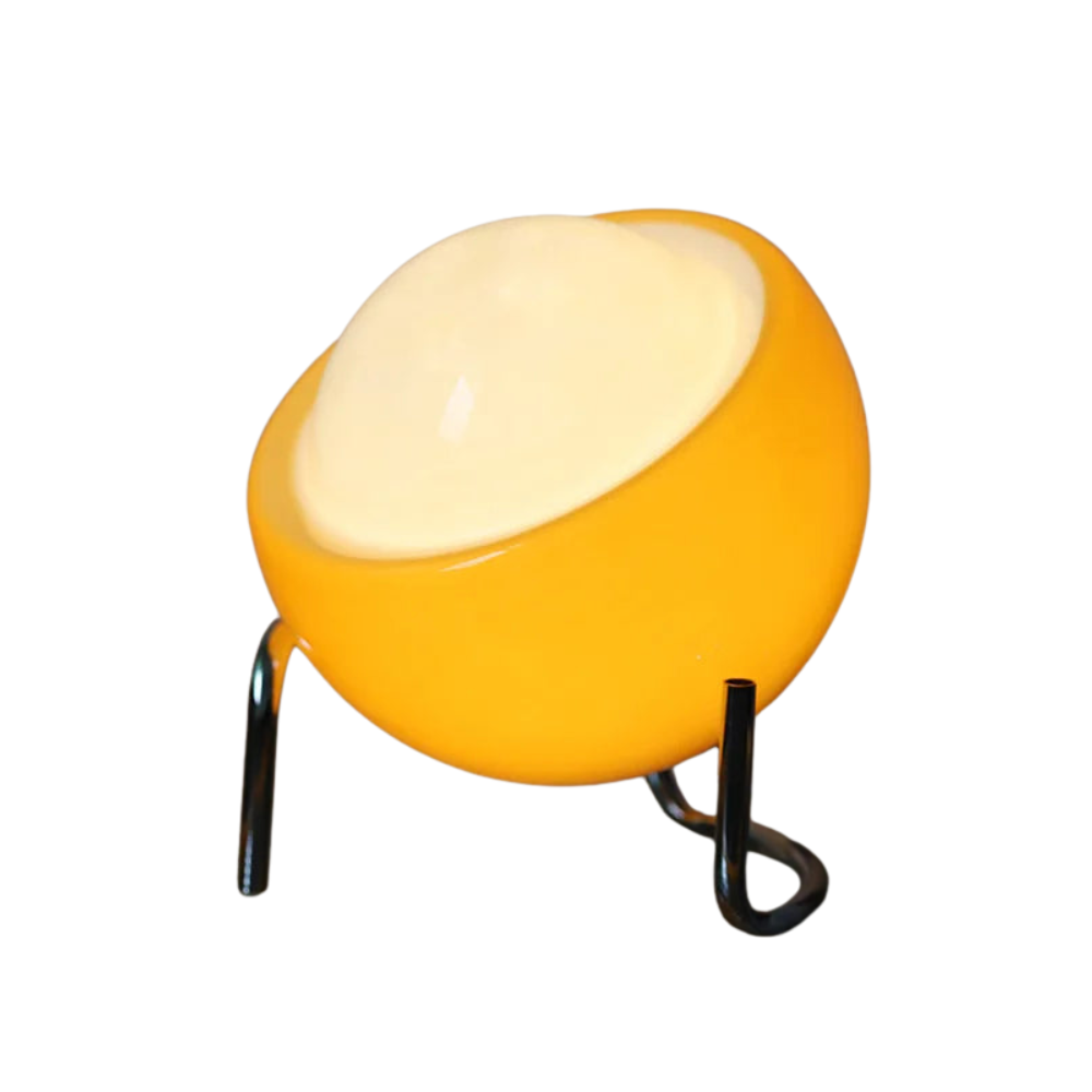 LumiArte – Lampada da tavolo Bauhaus in vetro 21x25 cm con luce LED