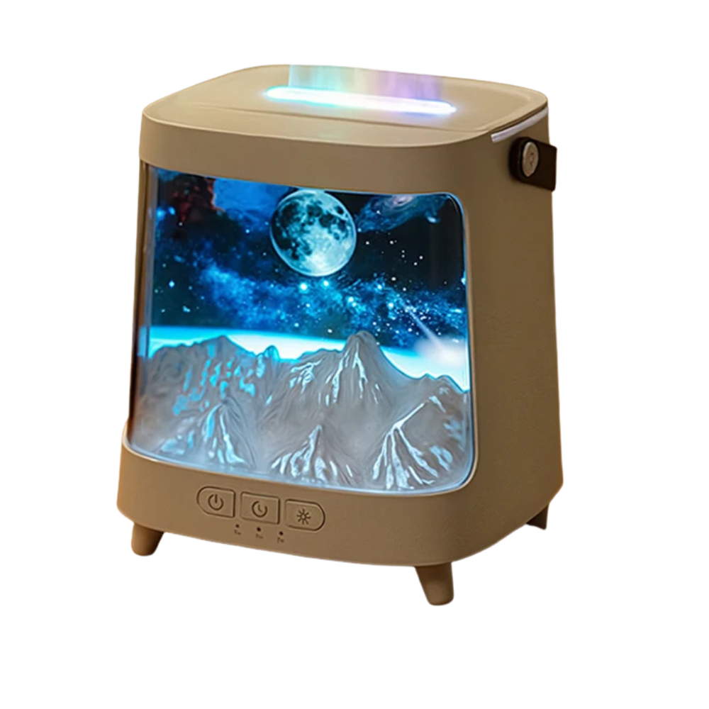 AromaGlow – Aroma Diffuser med natlys & fjernbetjening soveværelse