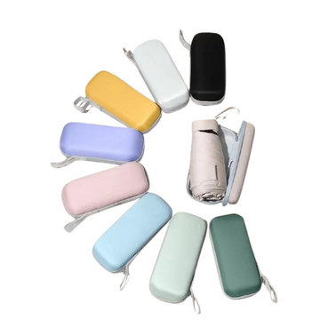 Mini-parapluie résistant aux UV et imperméable, compact pour voyages et excursions