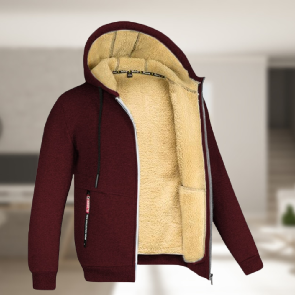 Devako Timber Veste d'hiver pour homme avec capuche et polaire - Chaude et tendance