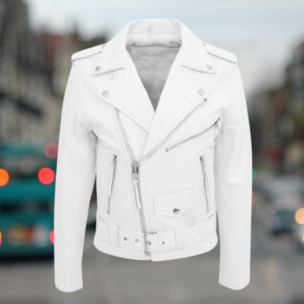 Slim Fit Lederjacke für Männer - Zecky