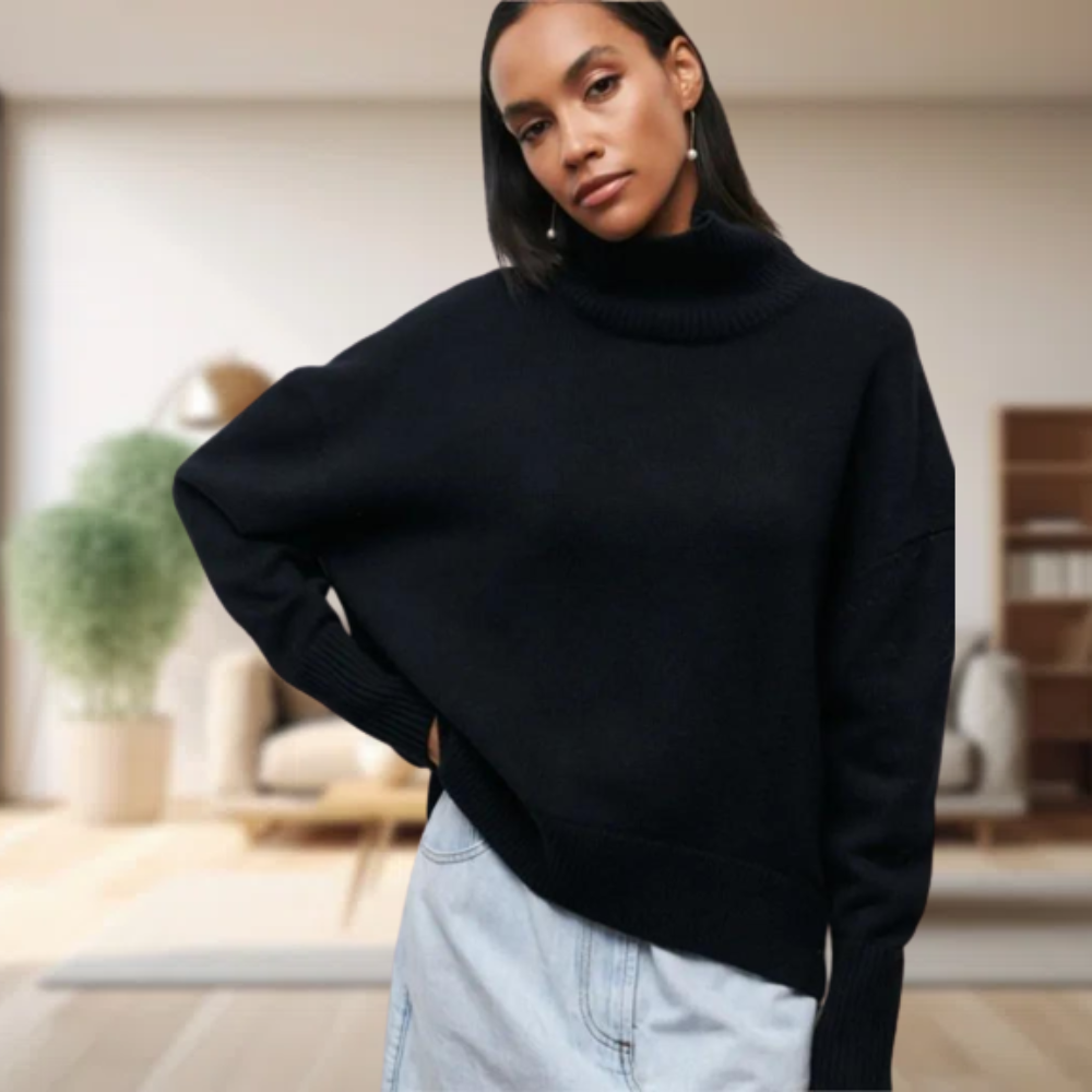 Klassisk rullekravepullover til kvinder - Cravina