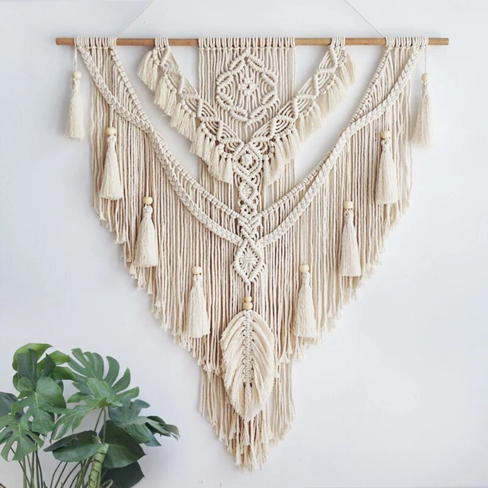 Liora – Makramee Wandbehang Skandinavischer Boho – Wohndekoration