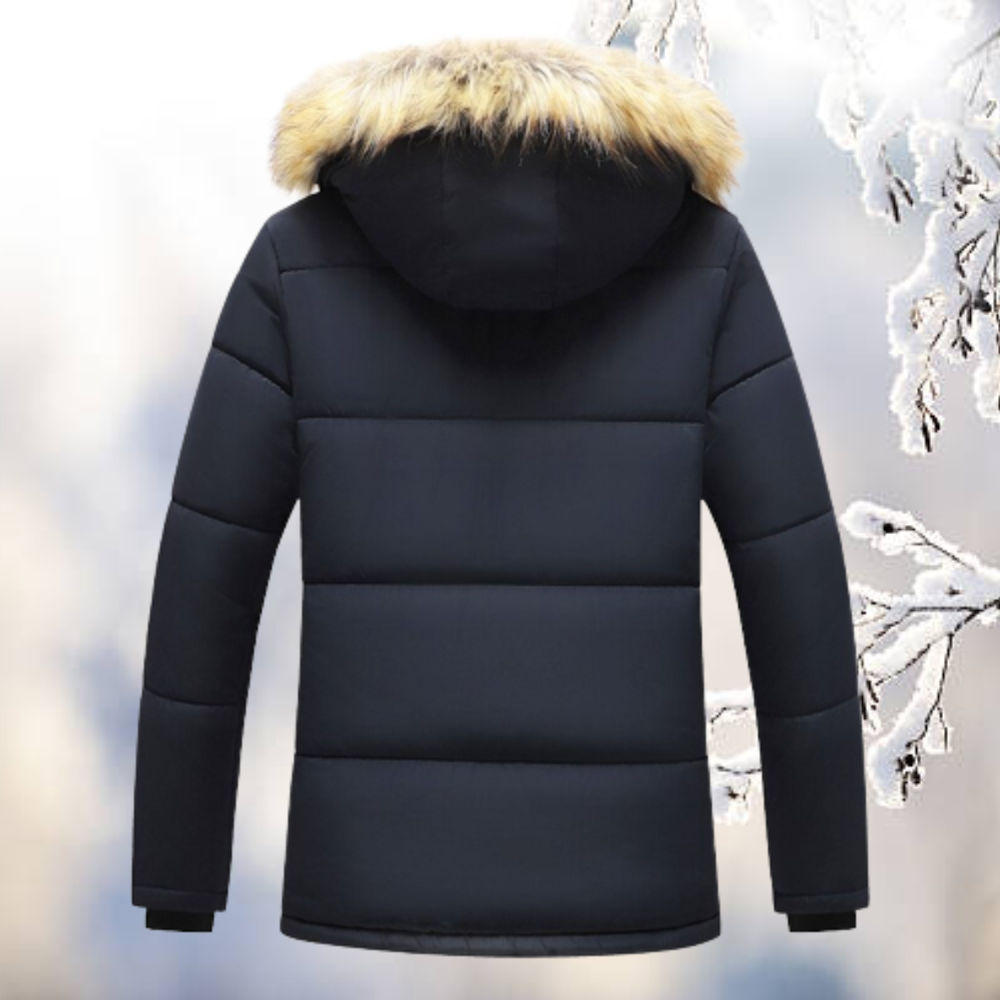 Winddichte Parka-Jacke mit Fellkapuze - Martia