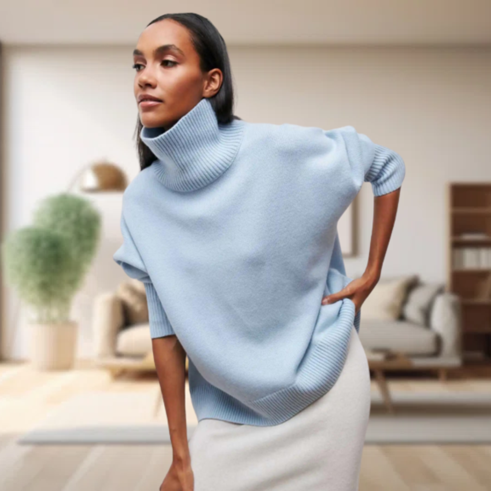 Klassisk rullekravepullover til kvinder - Cravina