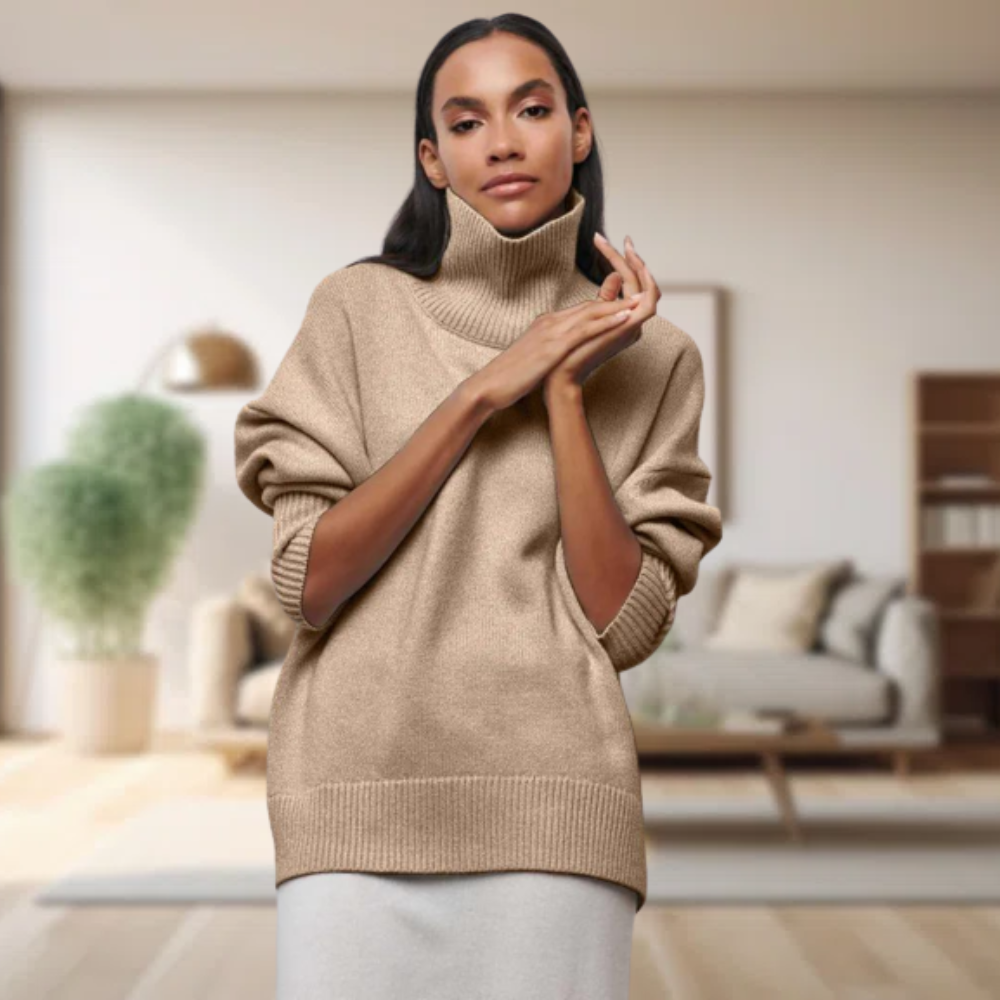Klassisk rullekravepullover til kvinder - Cravina