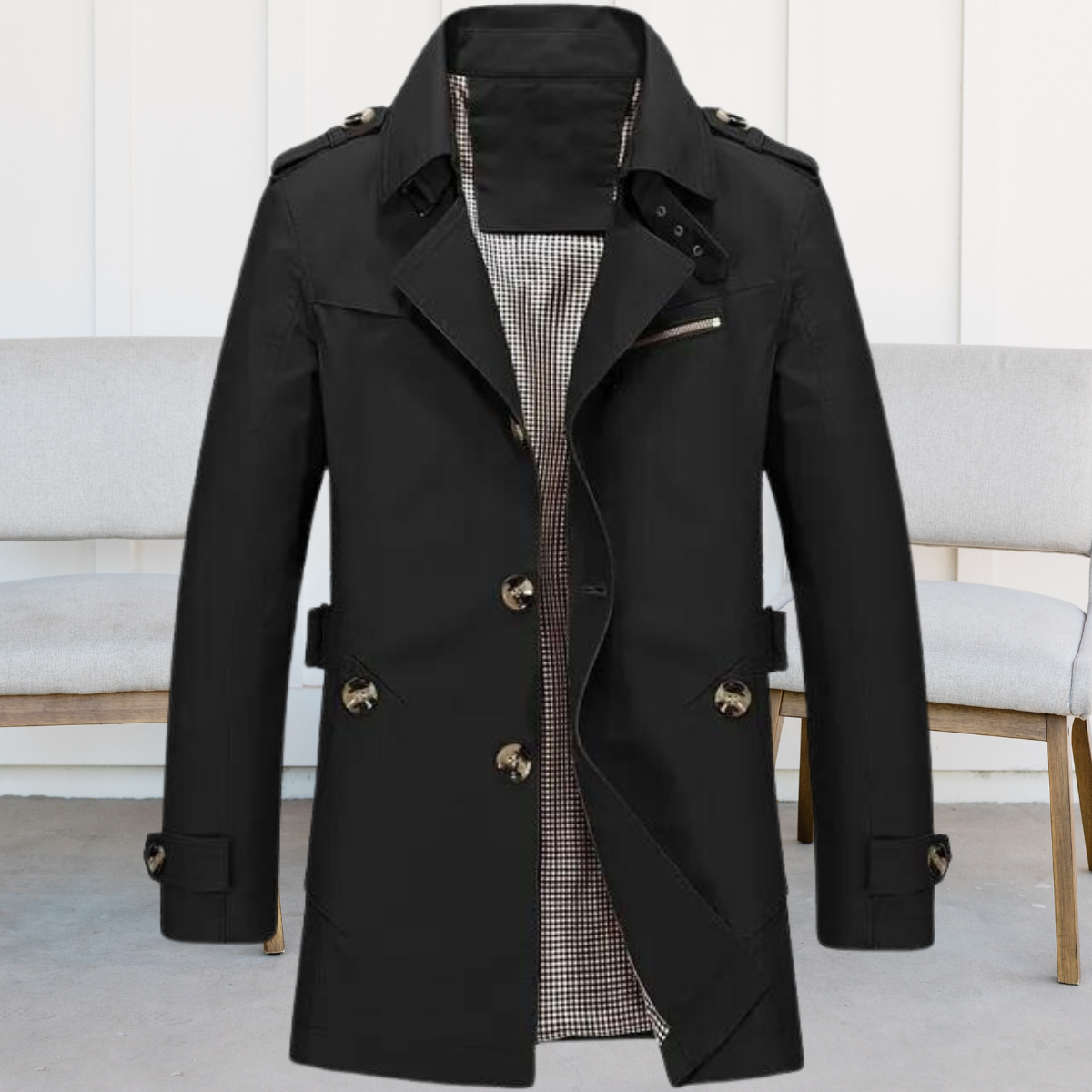 Windbreaker-Mantel aus reiner Baumwolle - Jim