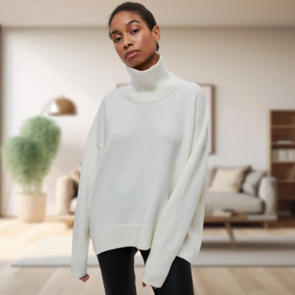 Klassisk rullekravepullover til kvinder - Cravina