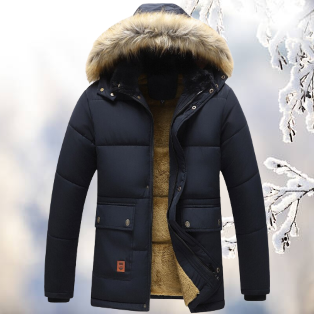 Winddichte Parka-Jacke mit Fellkapuze - Martia