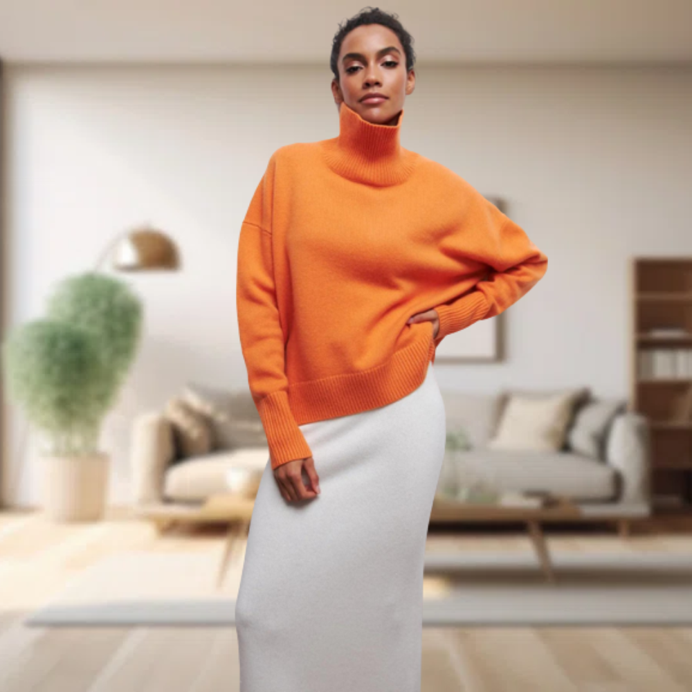 Klassisk rullekravepullover til kvinder - Cravina
