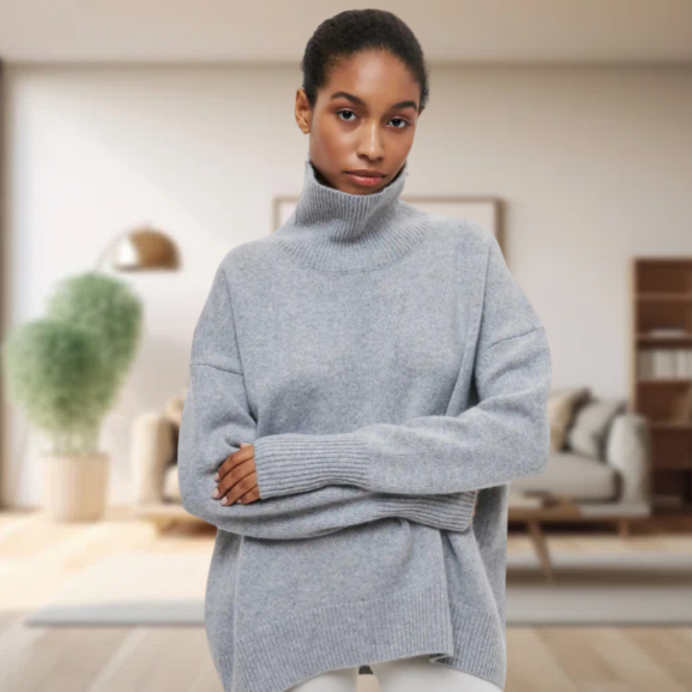 Klassisk rullekravepullover til kvinder - Cravina