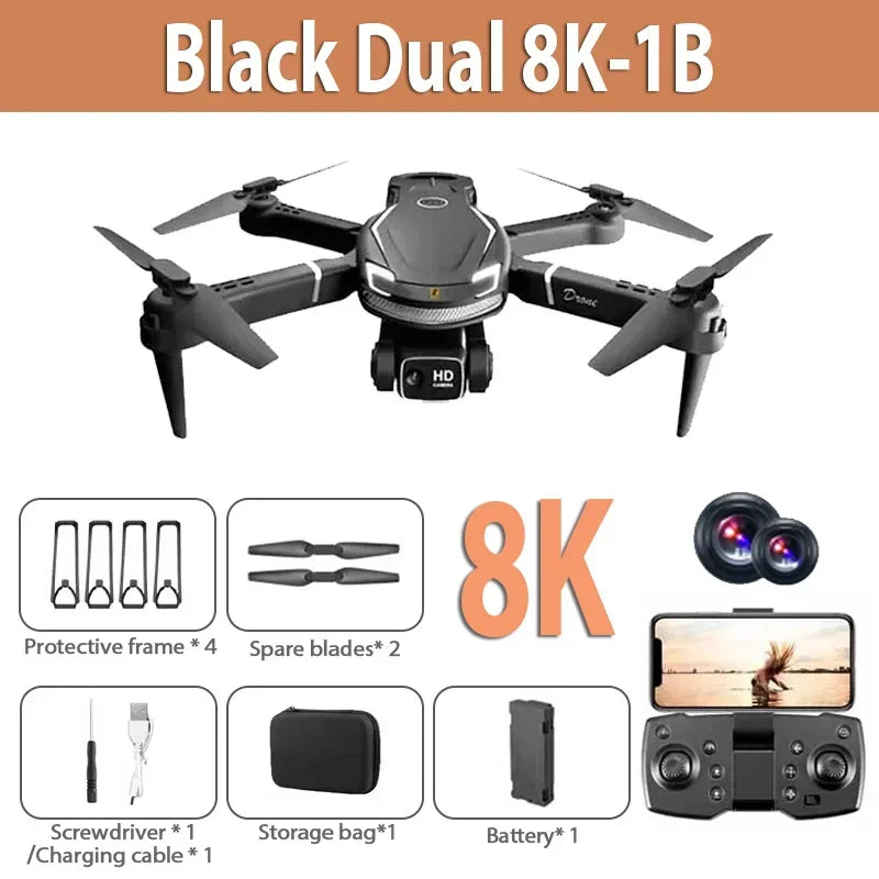 SkyVision – V88 drone med 8K kamera, GPS og 5G til luftoptagelser