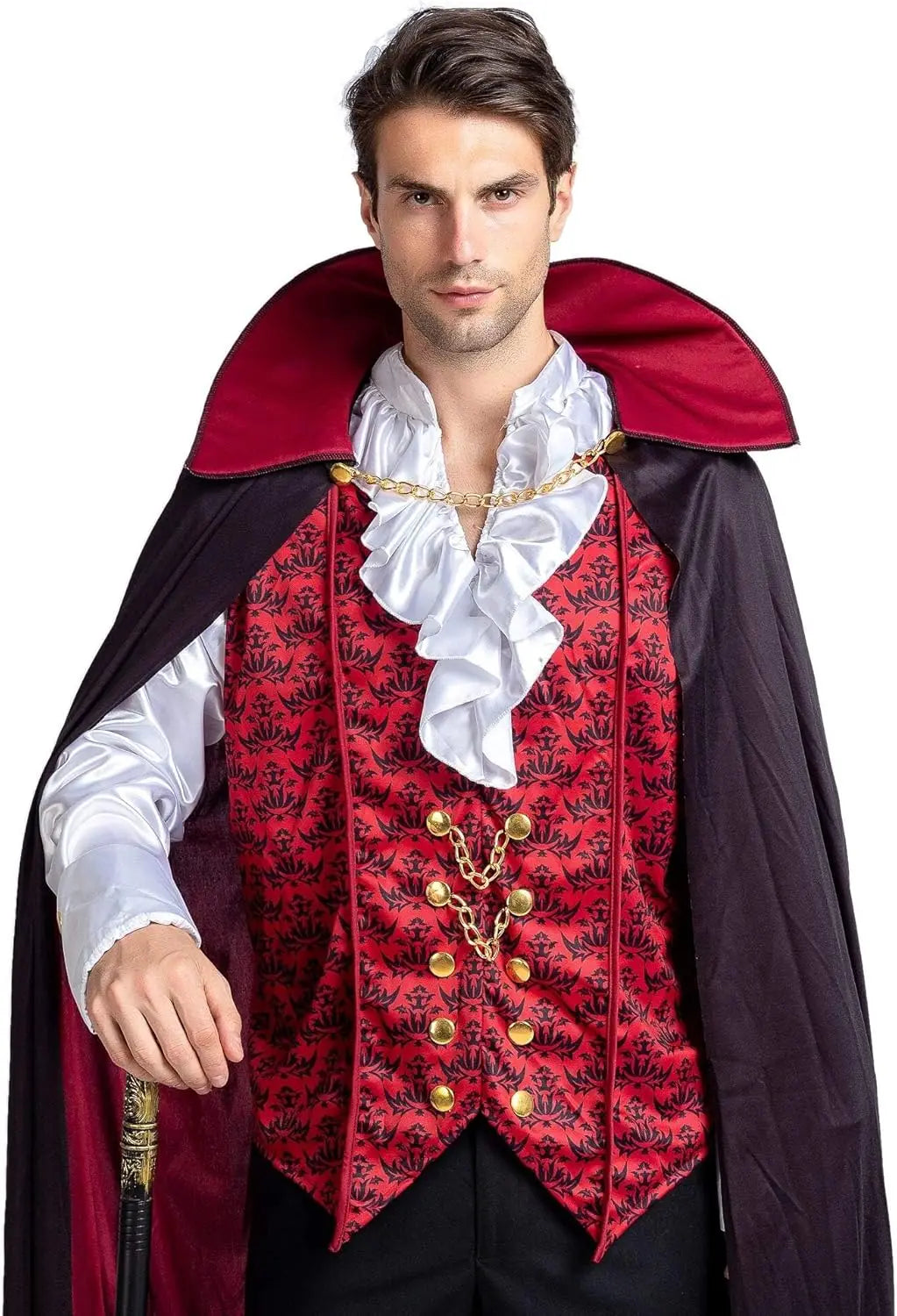 Noctura – Vampir Kostüm Herren mit Umhang – Halloween Outfit
