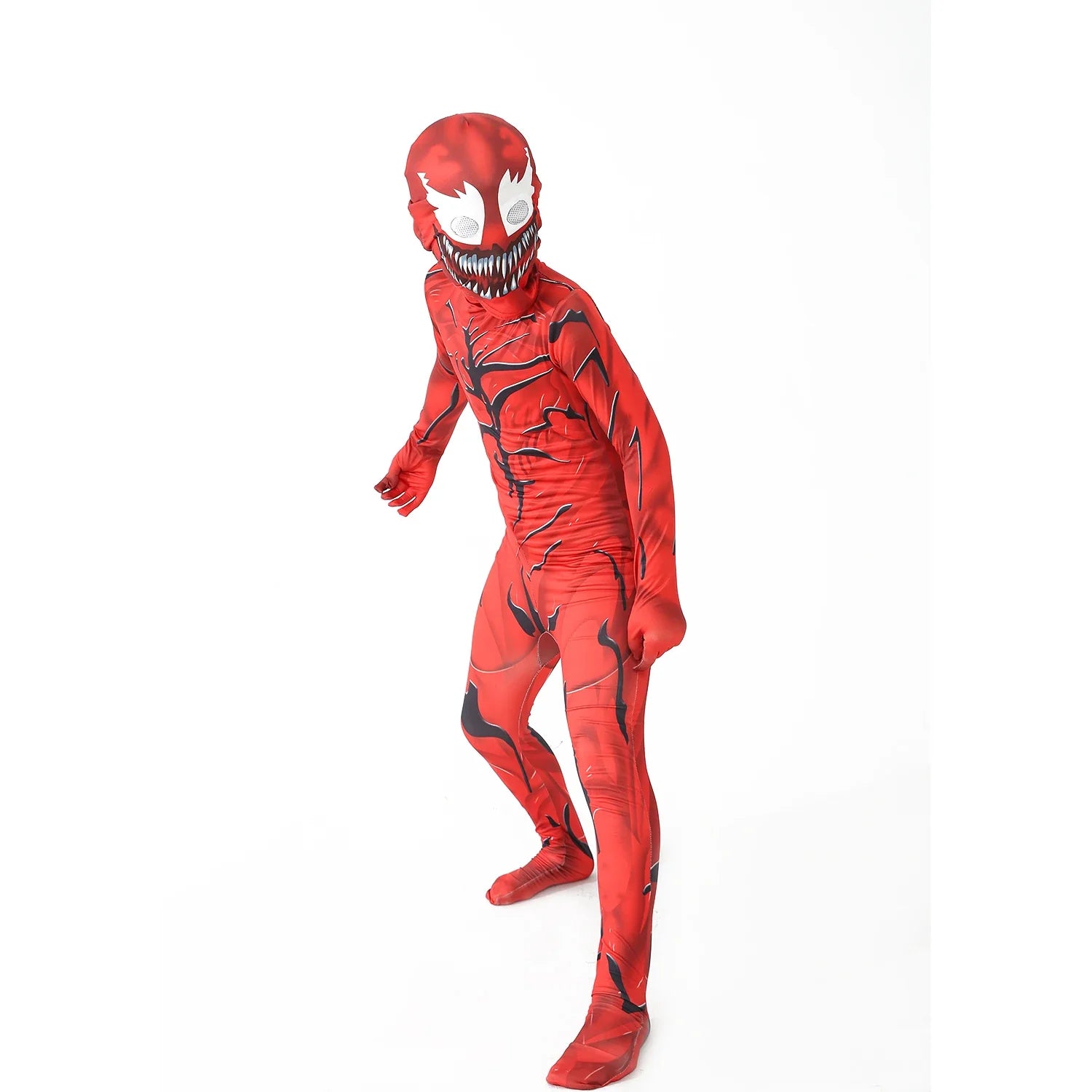 ShadowMorph Schwarzes Symbiont-Kostüm – Jumpsuit für Kinder Halloween