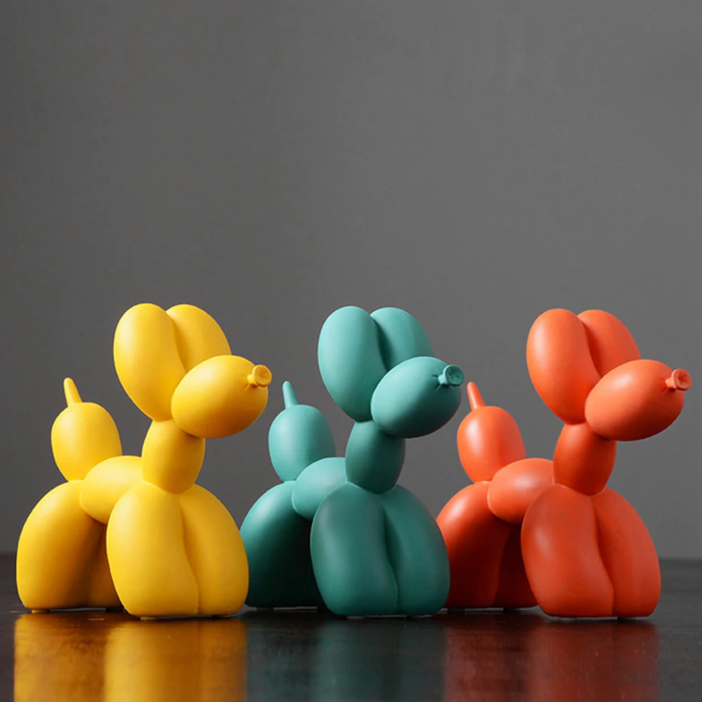 Artivio – Ballonhund skulptur af polyresin, farverig, 20 cm