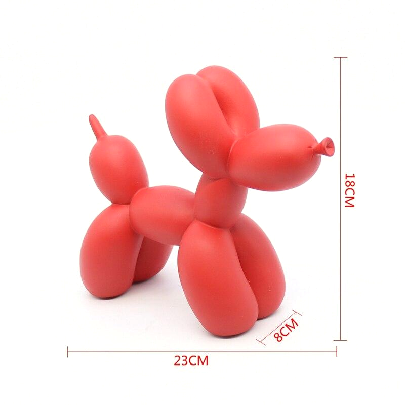 Artivio – Ballonhund skulptur af polyresin, farverig, 20 cm