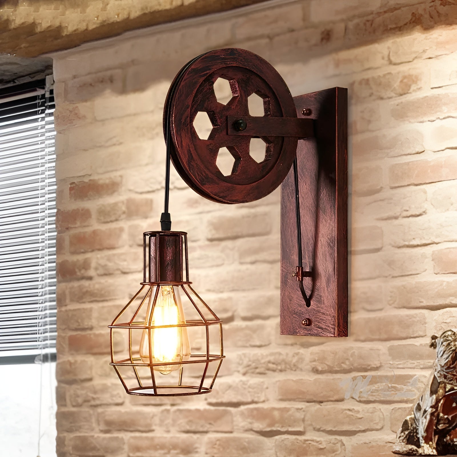 IronGlare – Vintage Industrielle LED-Wandleuchte – Metall & Glas Beleuchtung