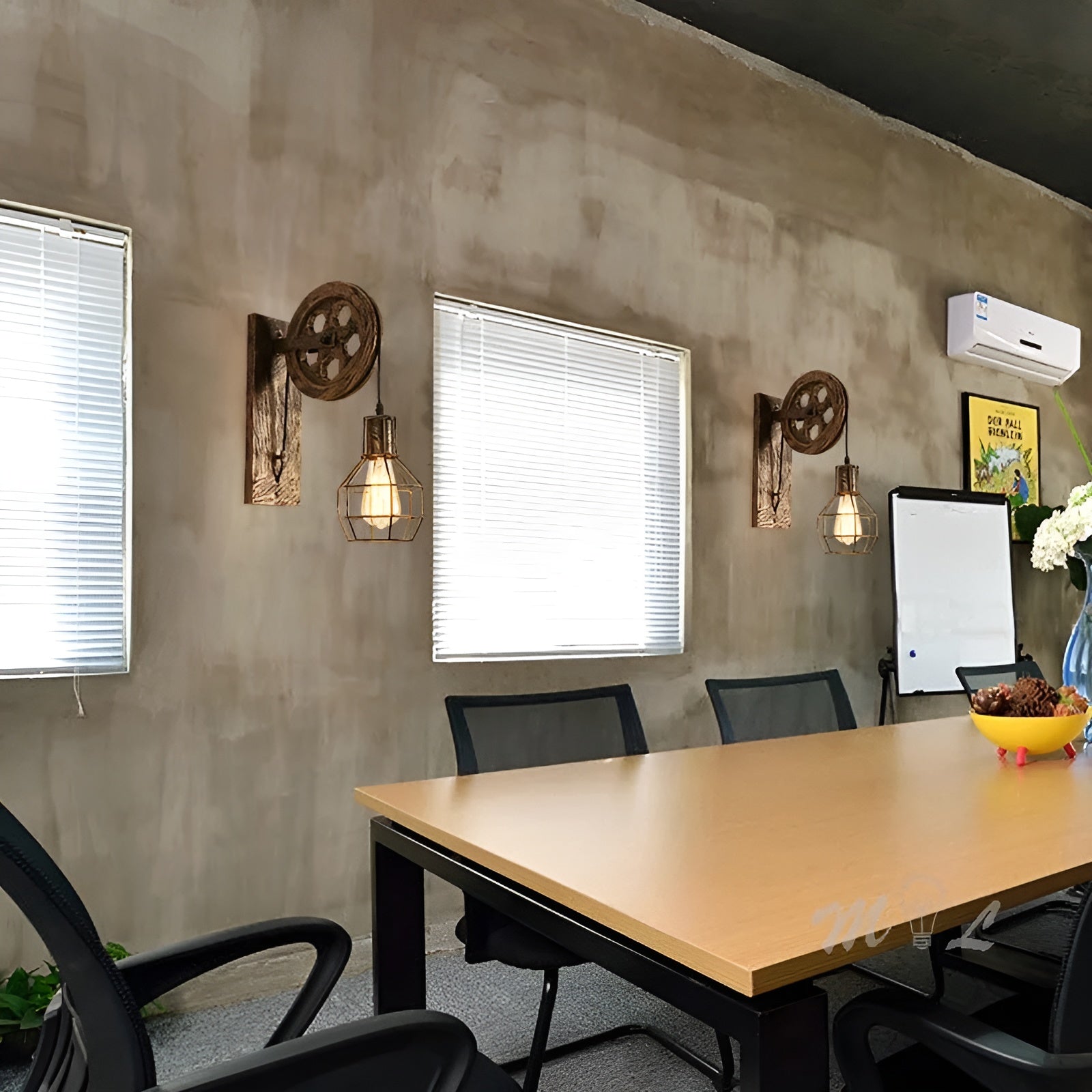 IronGlare – Vintage Industrielle LED-Wandleuchte – Metall & Glas Beleuchtung