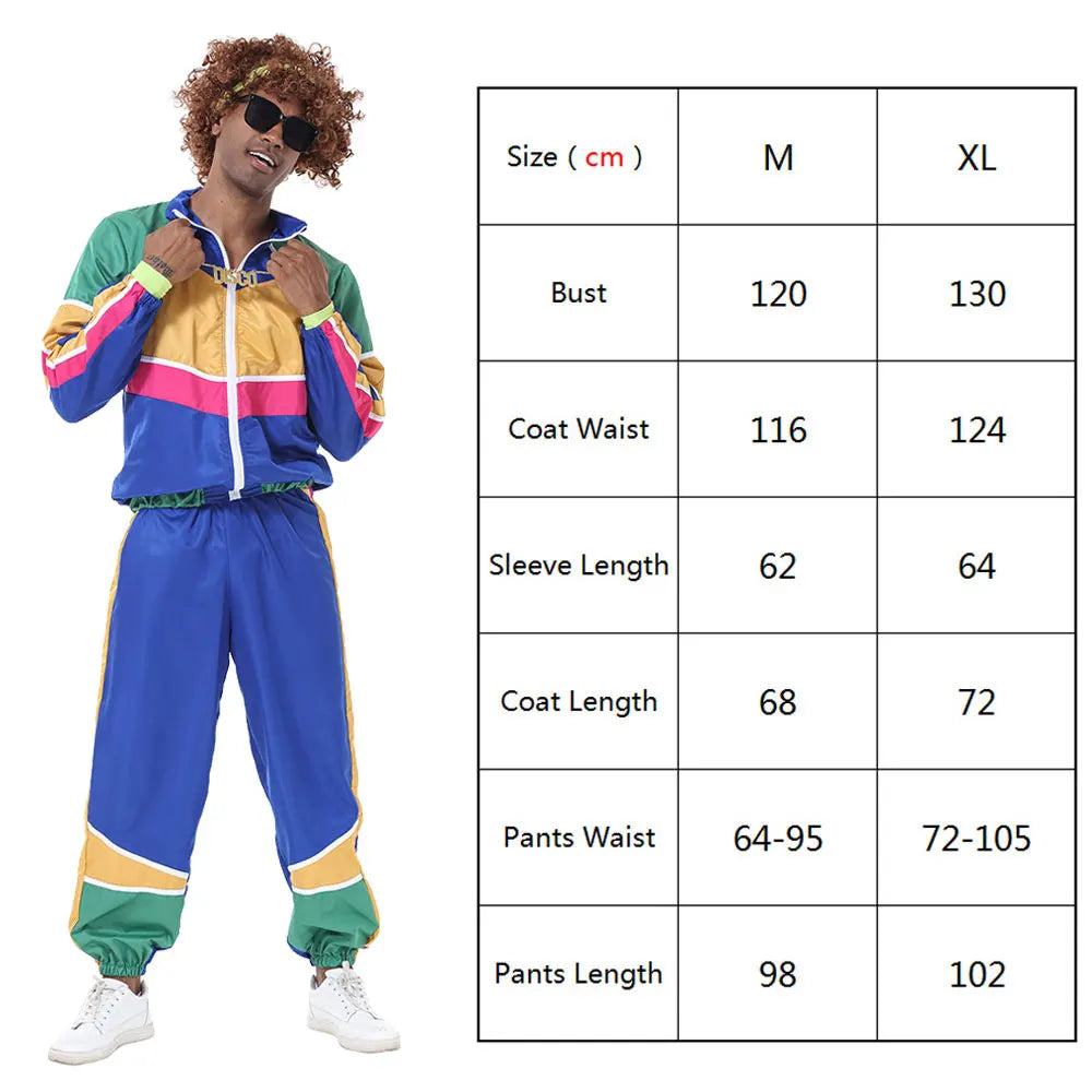 RetroVibe – Vintage Hippie Paar Kostüm – 70er & 80er Stil Top und Hose