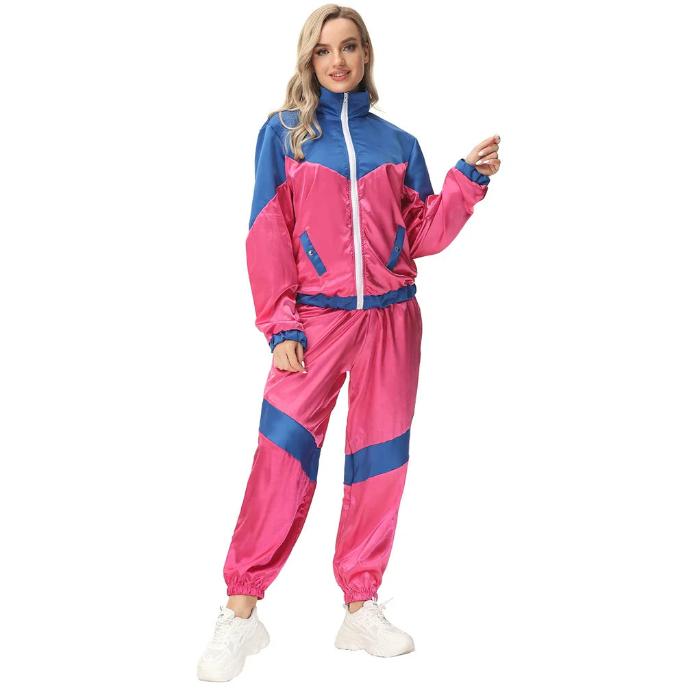 RetroVibe – Vintage Hippie Paar Kostüm – 70er & 80er Stil Top und Hose