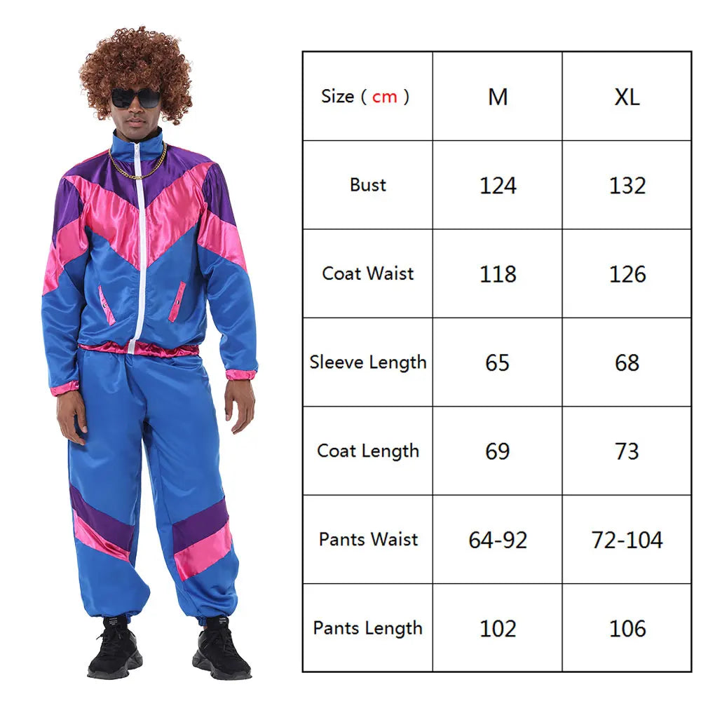 RetroVibe – Vintage Hippie Paar Kostüm – 70er & 80er Stil Top und Hose