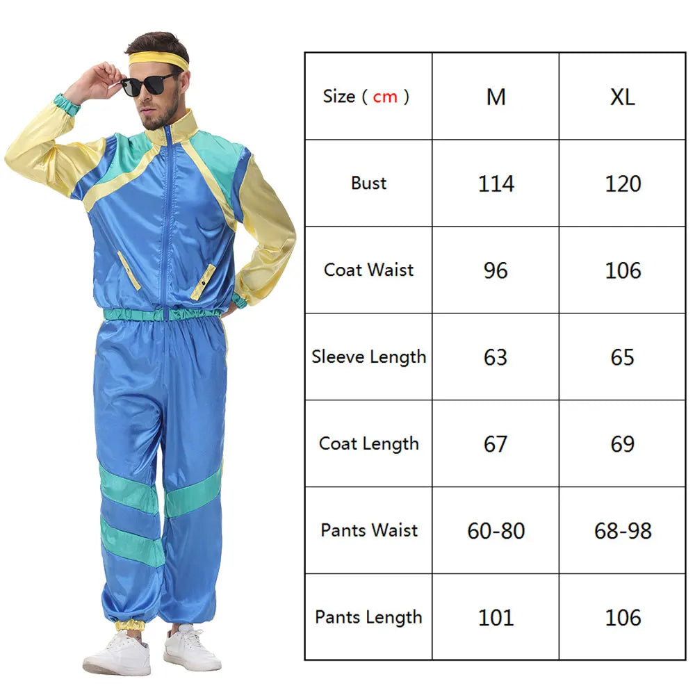 RetroVibe – Vintage Hippie Paar Kostüm – 70er & 80er Stil Top und Hose