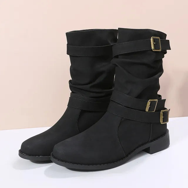 Louisa - Stiefelette mit runder Spitze