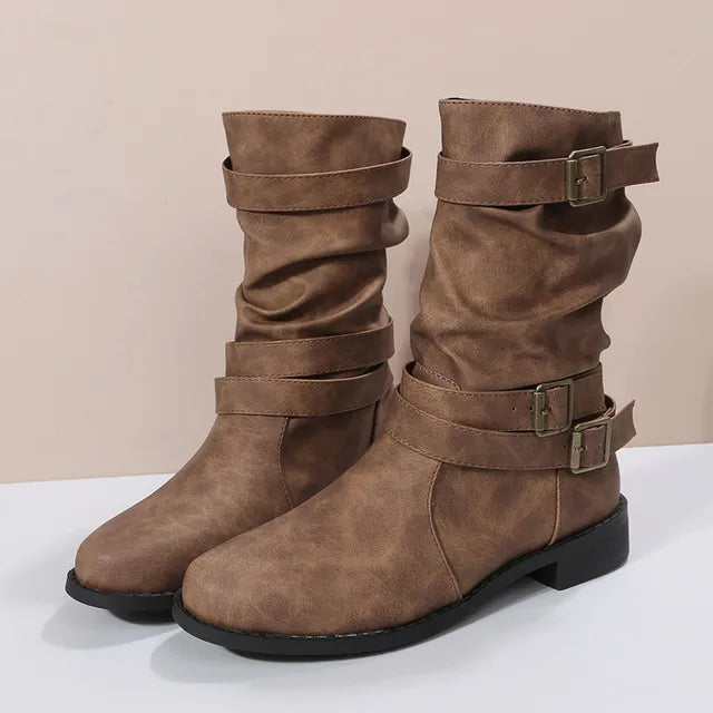 Louisa - Stiefelette mit runder Spitze