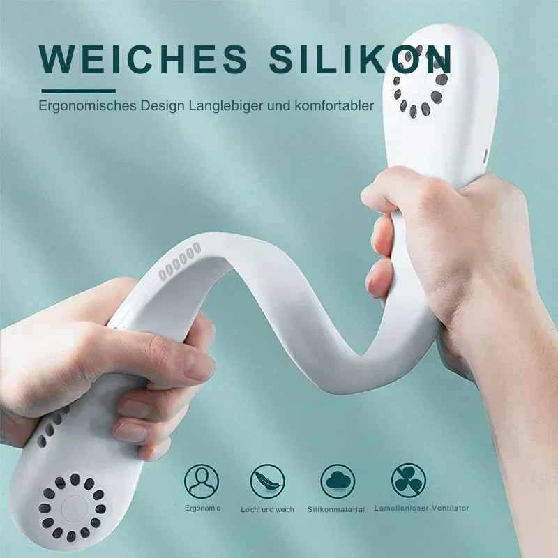 CoolBreeze Halsventilator – Tragbare Frische für heiße Tage