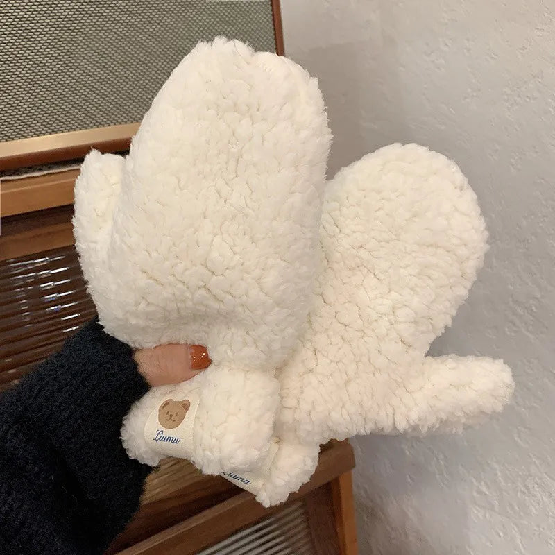 Weiche Damen-Teddyfäustlinge - Mila