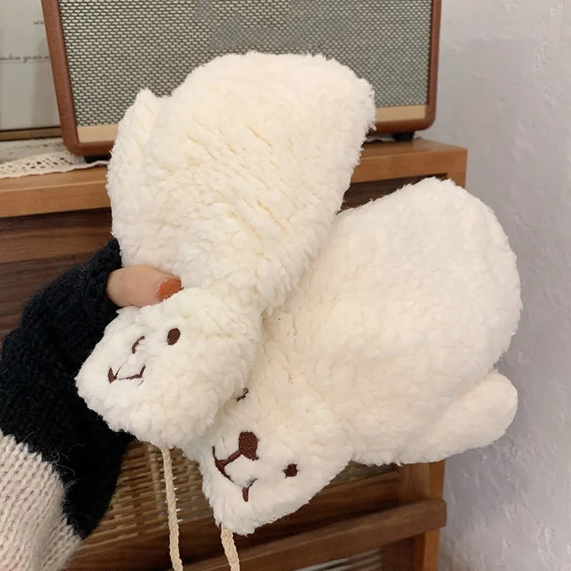 Weiche Damen-Teddyfäustlinge - Mila