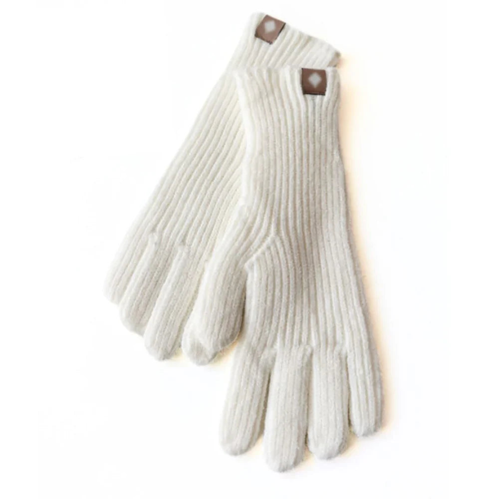 Lässige gestrickte Damenhandschuhe - Elara