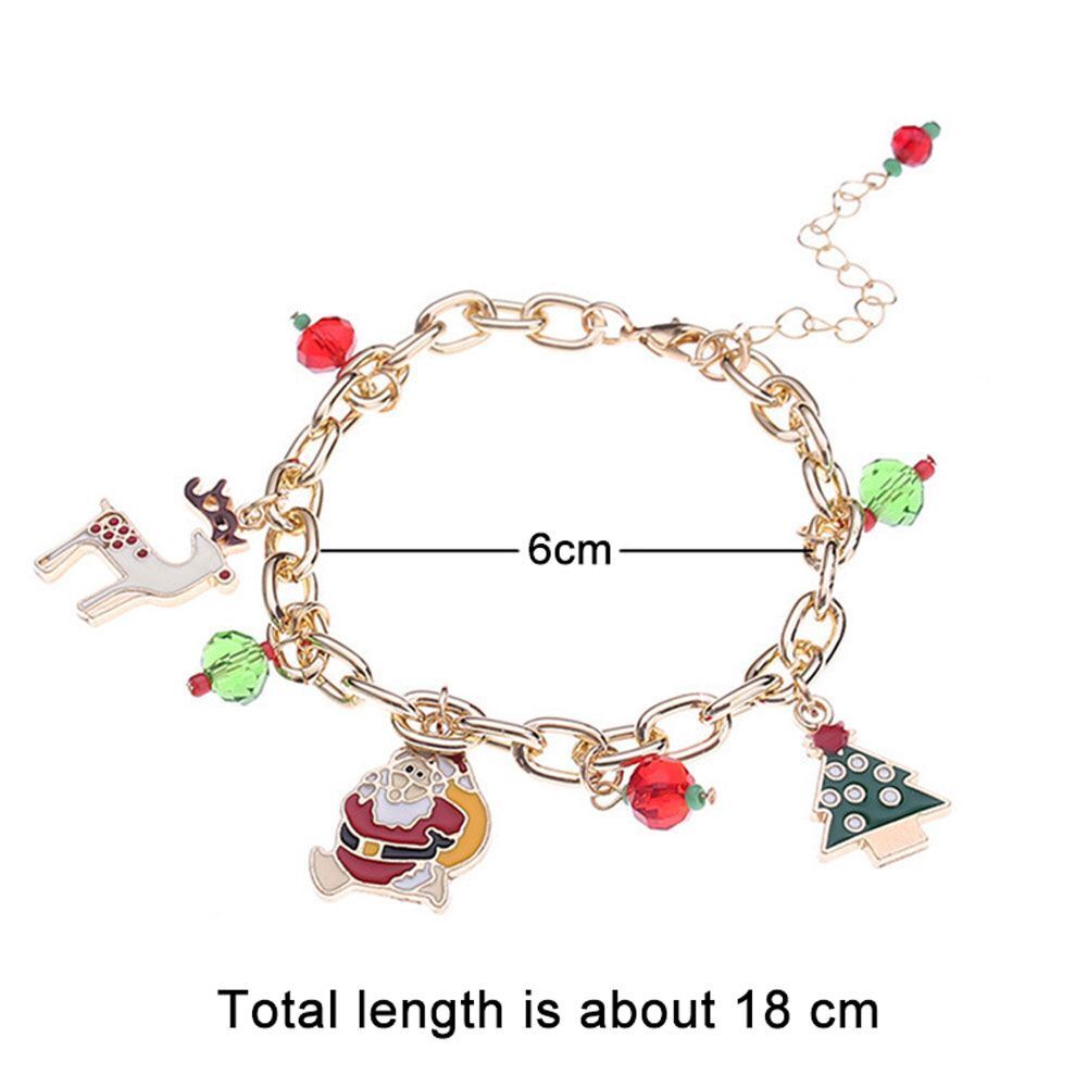 Weihnachtliches Charme-Armband mit Anhängern – Festlicher Schmuck