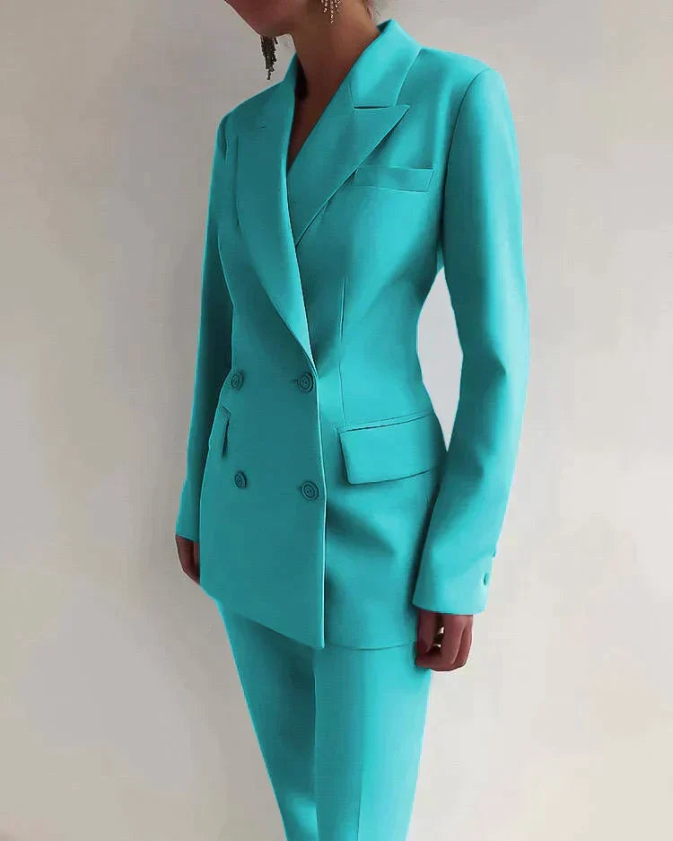 Elegantes Set aus Blazer und Hose - Ballerina