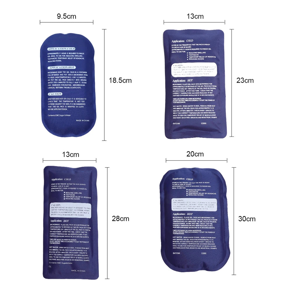 Wiederverwendbarer Heiß-/Kalt-Eisbeutel für Schmerzlinderung, flexibel und tragbar, 23x13 cm 5