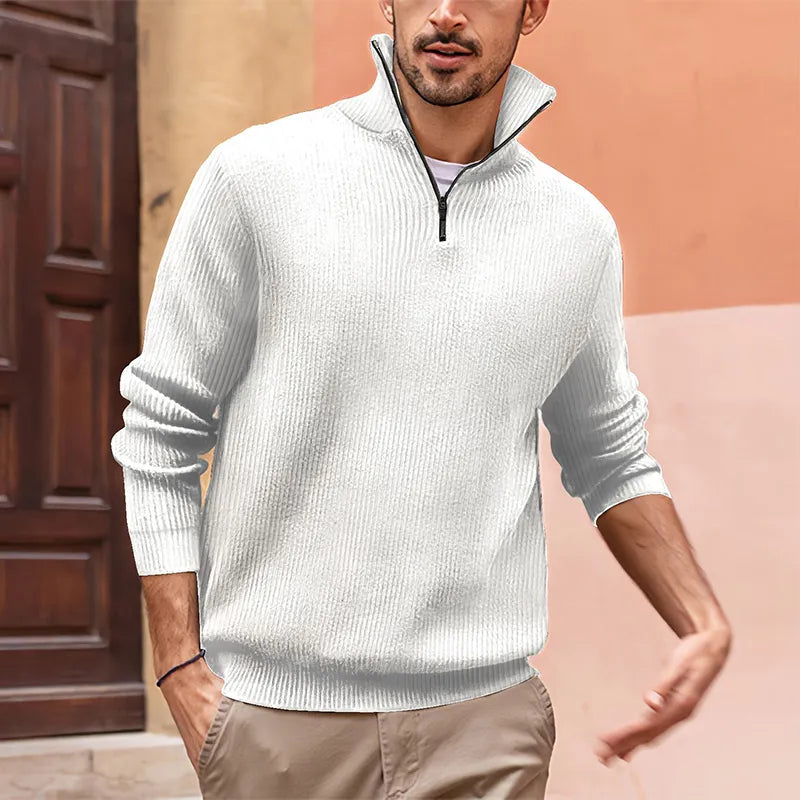 Xavi maglione da uomo con mezza cerniera – Robusto, moderno e versatile
