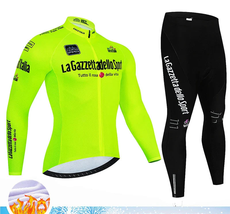 Velaro Winter Fleece Radsport-Set Herren – Wärme, Komfort & Unterstützung für winterliche Fahrten