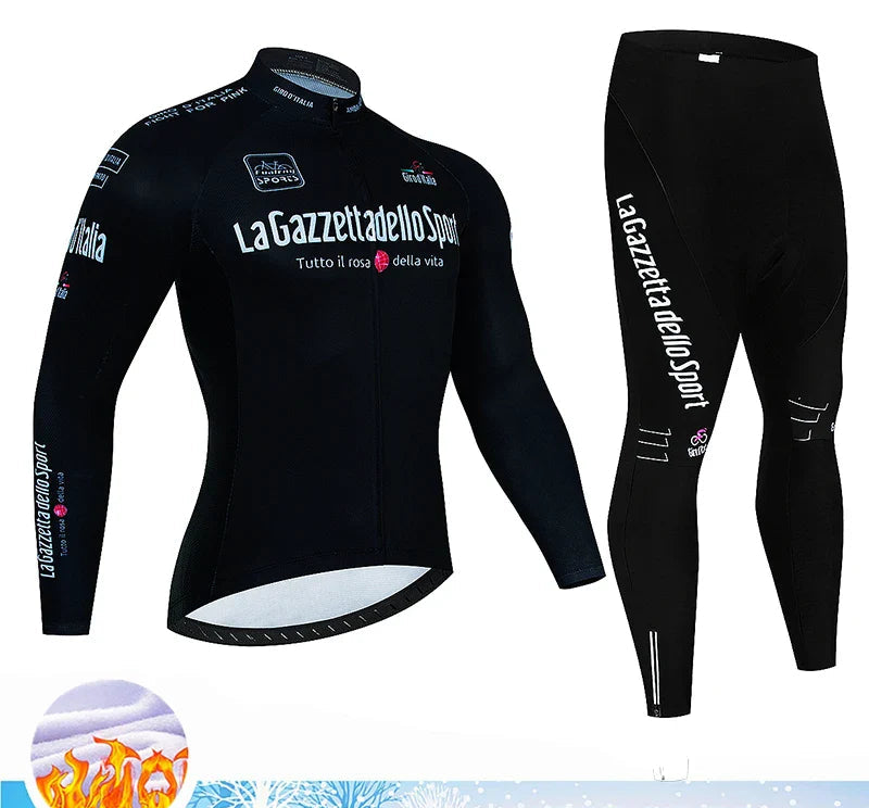 Velaro Winter Fleece Radsport-Set Herren – Wärme, Komfort & Unterstützung für winterliche Fahrten