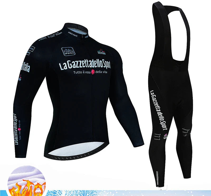 Velaro Winter Fleece Radsport-Set Herren – Wärme, Komfort & Unterstützung für winterliche Fahrten
