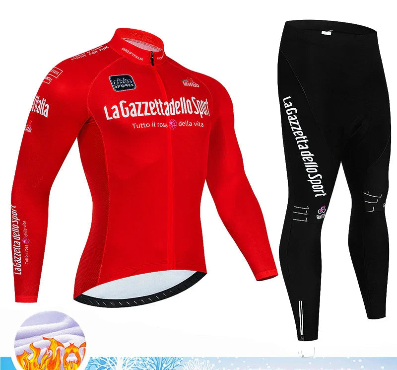 Velaro Winter Fleece Radsport-Set Herren – Wärme, Komfort & Unterstützung für winterliche Fahrten