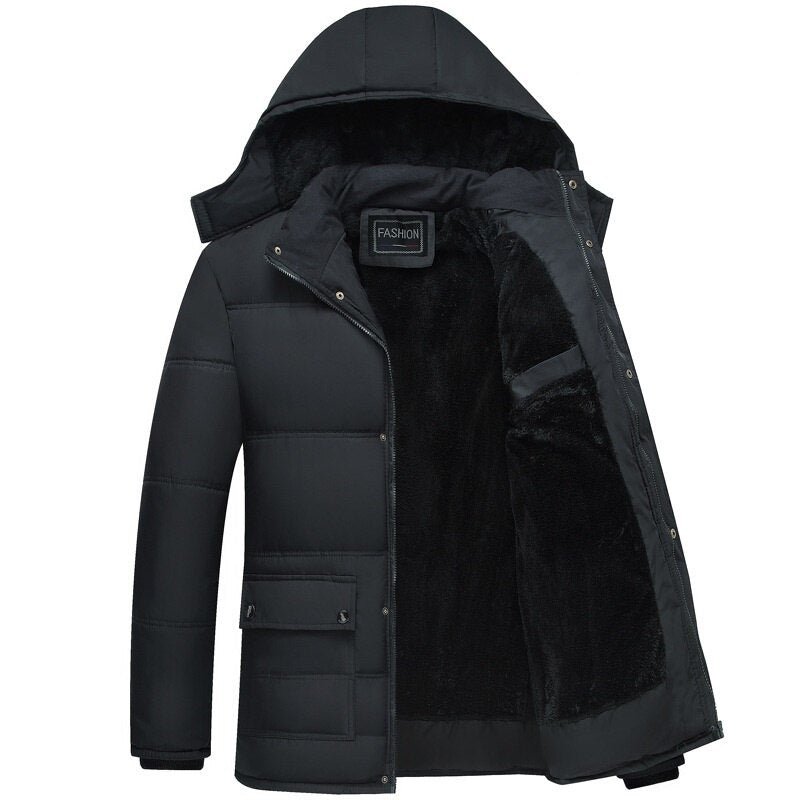 Giacca classica da uomo – parka invernale antivento e impermeabile