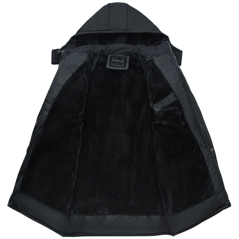 Giacca classica da uomo – parka invernale antivento e impermeabile