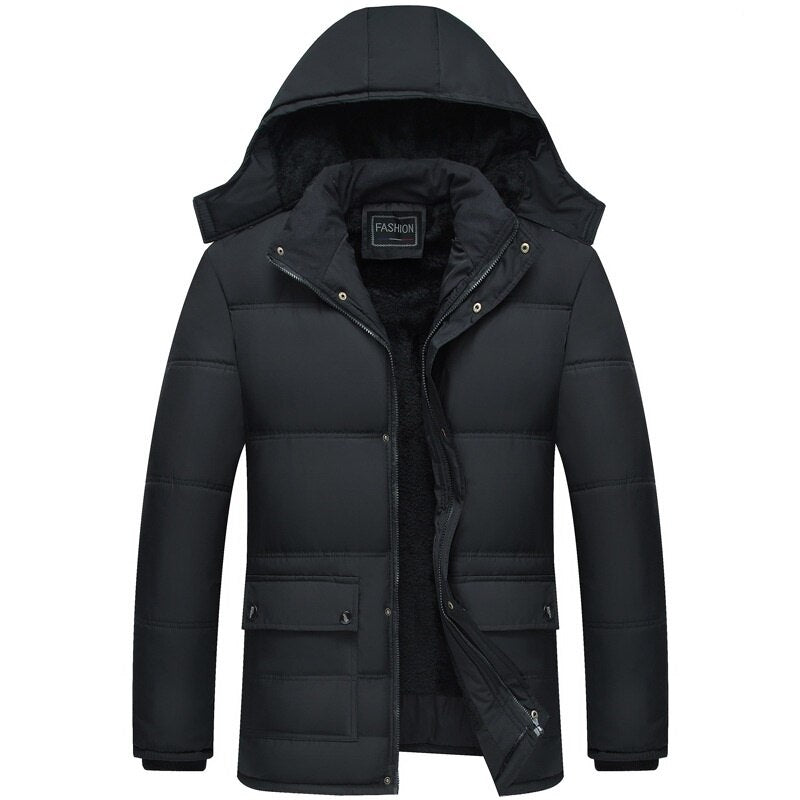 Giacca classica da uomo – parka invernale antivento e impermeabile